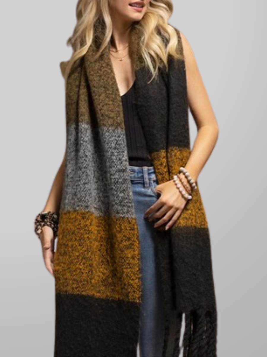 Plush Wide Oblong Scarf