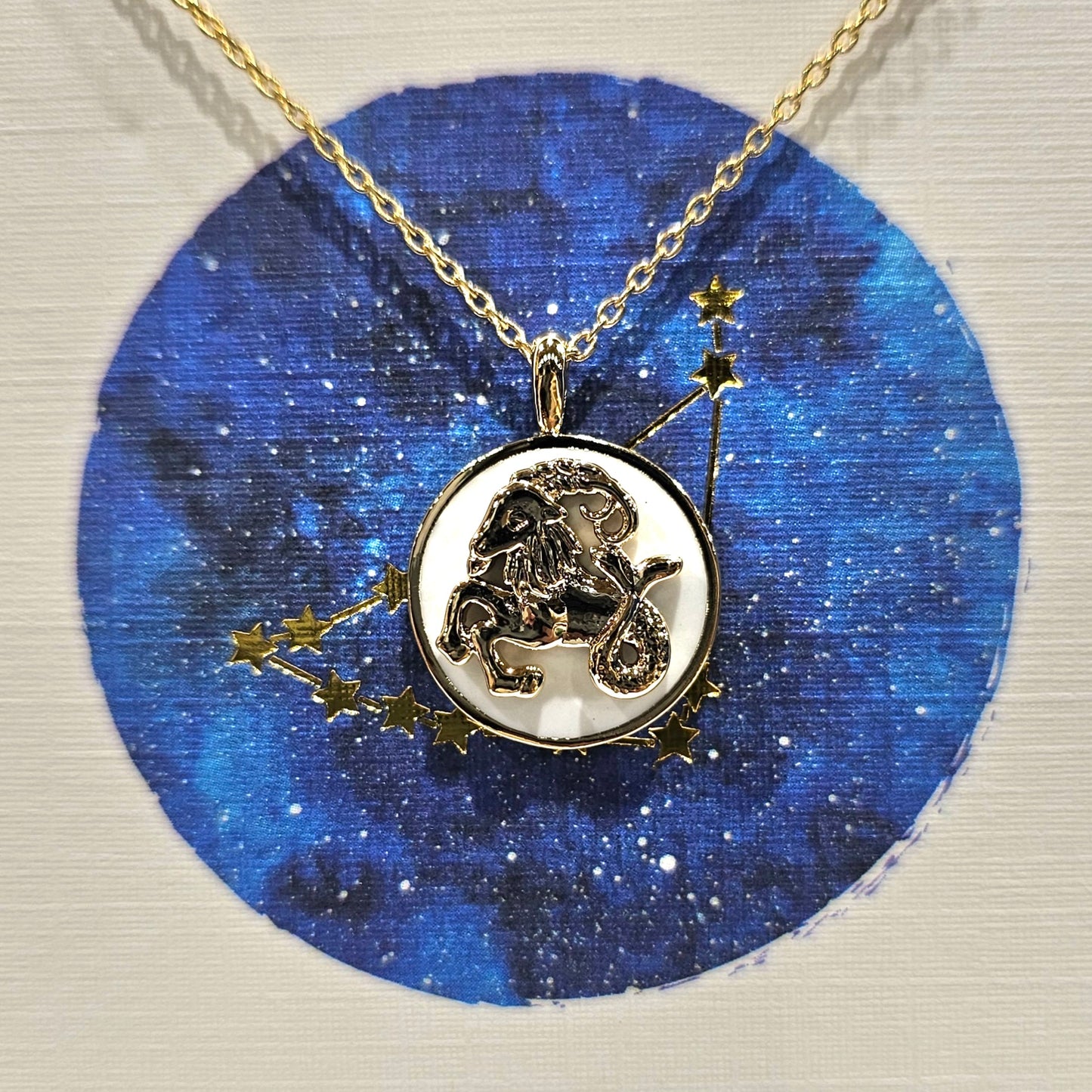 Zodiac Coin Pendant (Astrology Necklace)