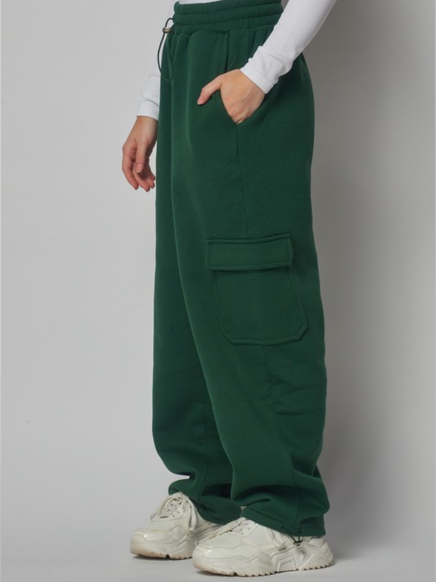 Fleece Lined Cargo Sweat Joggers