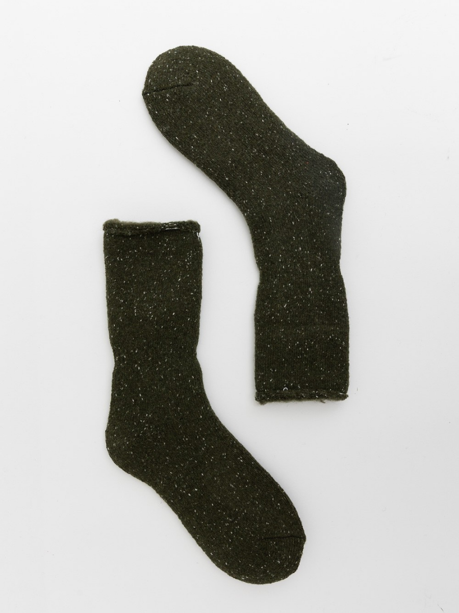 Thick Woven Crew Socks