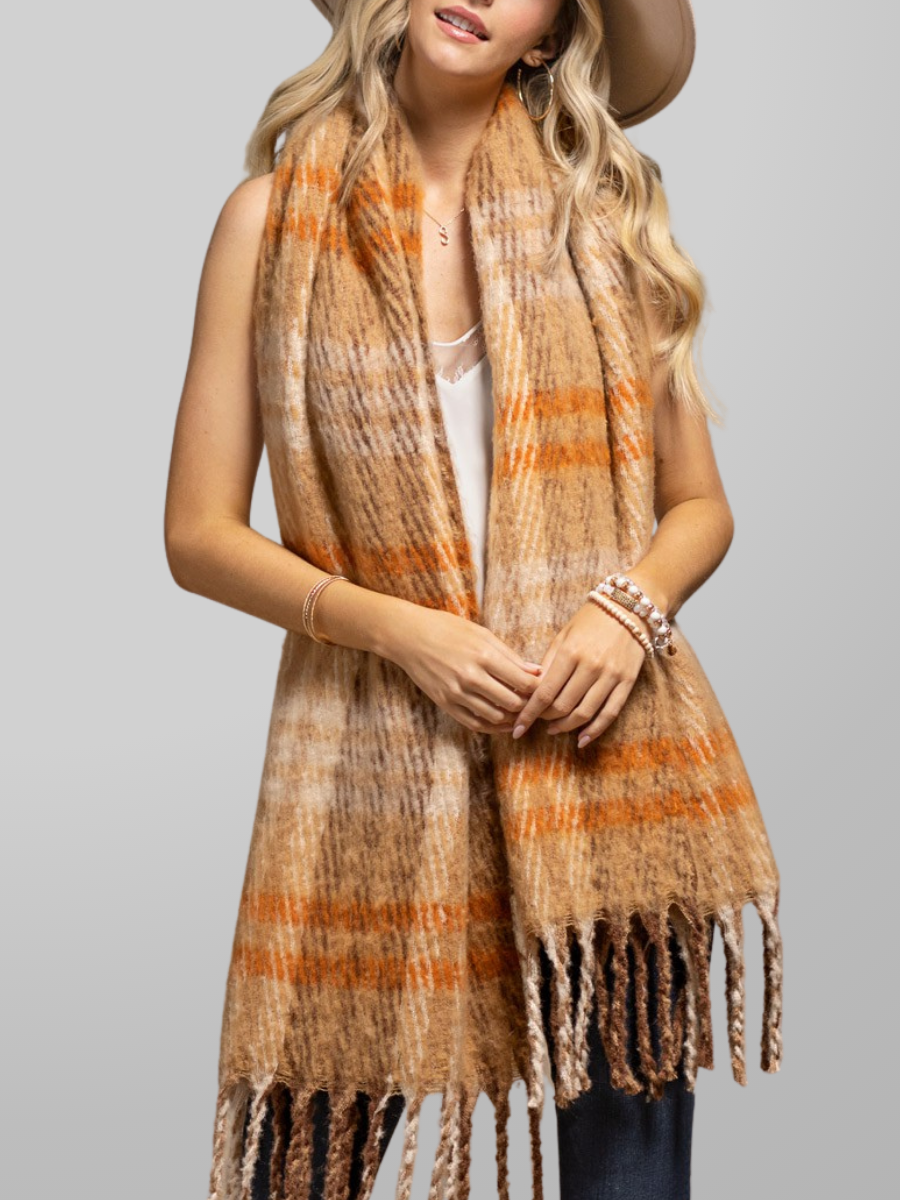 Plush Wide Oblong Scarf